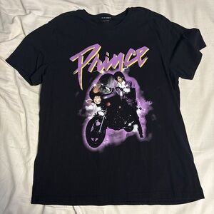 Prince Graphic T-Shirt in Black and Purple